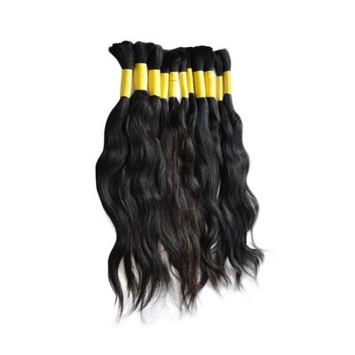 100g/ συσκευασία Virgin Natural European Blonde/Silver/Grey Wet and Wavy Human Braiding Hair Bulk (Παρθένος φυσικό Ευρωπαίο ξανθό/ασημένιο/γκρίζο υγρό και κυματισμένο ανθρώπινο πλέξιμο μαλλιών)