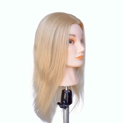 165g 613 Ξανθιά αληθινά ανθρώπινα μαλλιά Μανουκέλιο Εκπαίδευσης Κεφαλή Προσιτό κόστος αποστολής και χρόνος