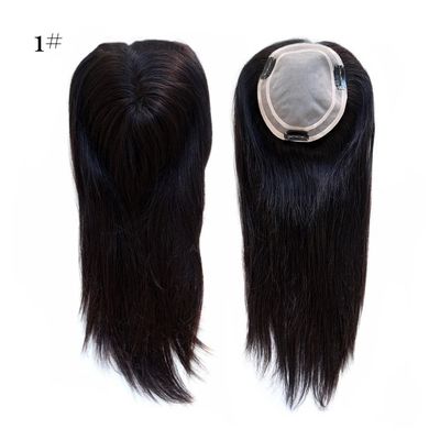 5.5X6inch Χειροδεμένο Double Mono Top Remy Ευρωπαϊκό Ανθρώπινο Μαλλί Τούπι Topper PU Γύρω MT-S1