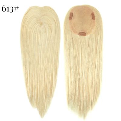 5.5X6inch Χειροδεμένο Double Mono Top Remy Ευρωπαϊκό Ανθρώπινο Μαλλί Τούπι Topper PU Γύρω MT-S1