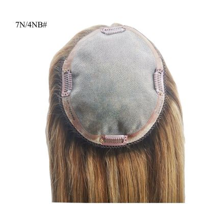 Remy Hair Ανθρώπινα μαλλιά Mono Topper για γυναίκες με λεπτό μαλλί 0,300kg Πακέτο Ακαθάριστο βάρος