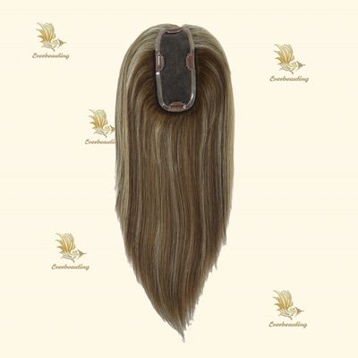 Remy Hair Topper-23007 Monofilament Topper Highlight Χειροδεμένο 3X6.5 πρωταγωνιστικό Mono Base