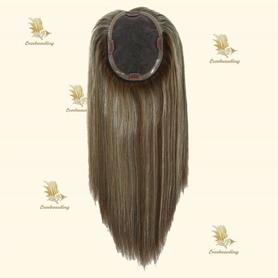 Remy Hair Topper-23007 Monofilament Topper Highlight Χειροδεμένο 3X6.5 πρωταγωνιστικό Mono Base