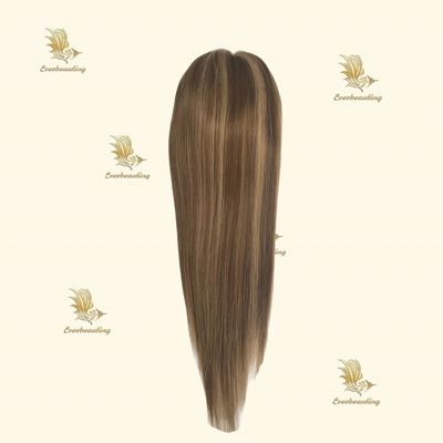 5*6.5 ίντσες Remy Hair Topper Toupee για γυναίκες Highlight Color Topper-240523